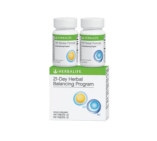 21-Day Herbal Balancing Program: 42 Tablets for AM/42 Tablets for PM