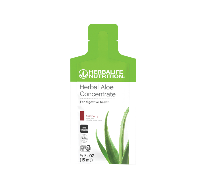 Herbal Aloe Concentrate Single-Serve Packets Cranberry 30 Packets Buy Original Herbalife Products USA