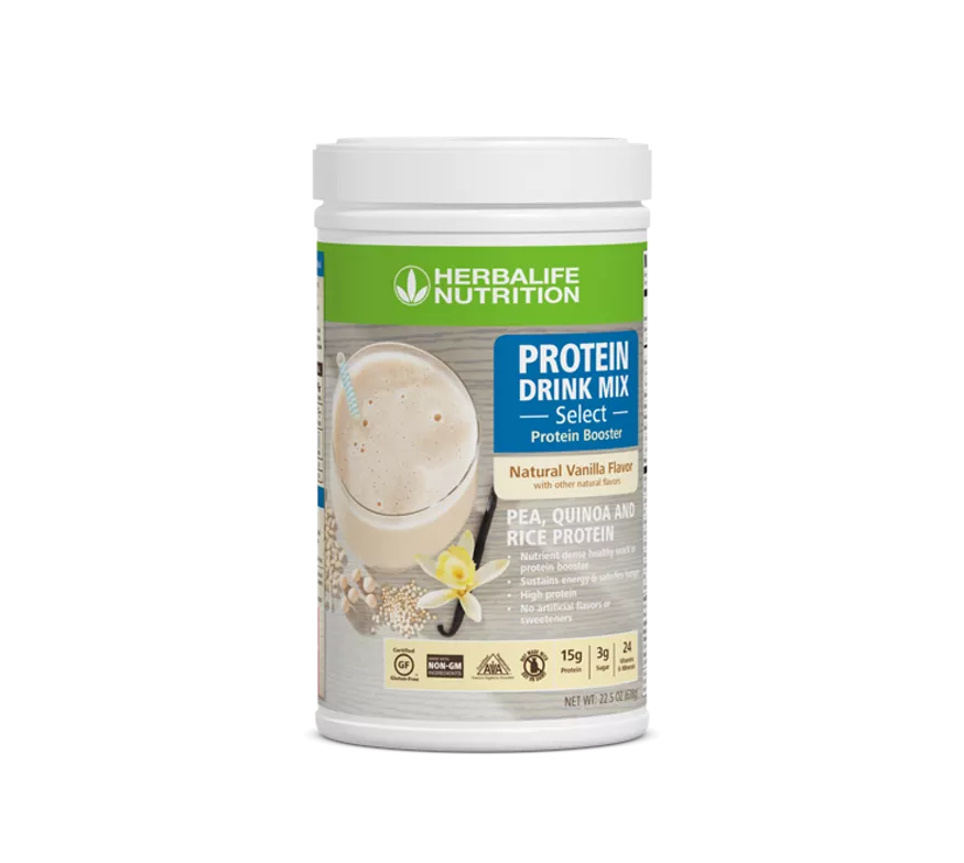 Herbalife Protein Drink Mix Select: Natural Vanilla flavor