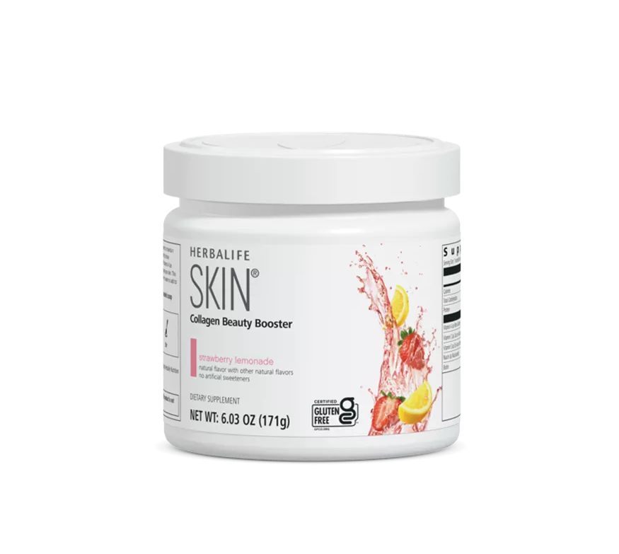 Herbalife SKIN® Collagen Beauty Booster: Strawberry Lemonade Canister 6.03 Oz.