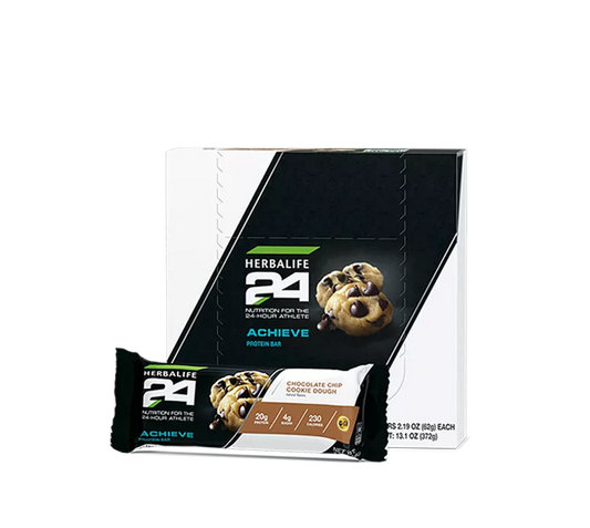 Herbalife24 Achieve Protein Bar: Chocolate Chip Cookie Dough 6 bars per box